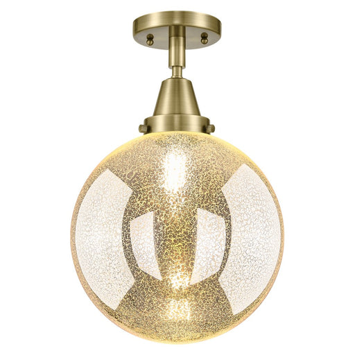 Innovations Caden Beacon 10" Flush Mount, AB/Merc - 447-1C-AB-G208-10