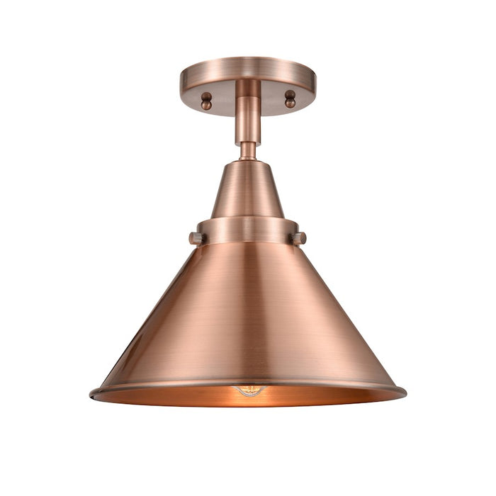 Innovations Briarcliff 1 Light Flush Mount, Antique Copper - 447-1C-AC-M10-AC