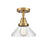 Innovations Caden 1 Light Flush Mount, Brushed Brass/Seedy - 447-1C-BB-G4474