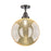 Innovations Caden Beacon 1Lt 12" Flush Mount, Bronze/Mercury - 447-1C-OB-G208-12
