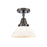 Innovations Caden 1 Light Flush Mount, Bronze/Matte White - 447-1C-OB-G4471