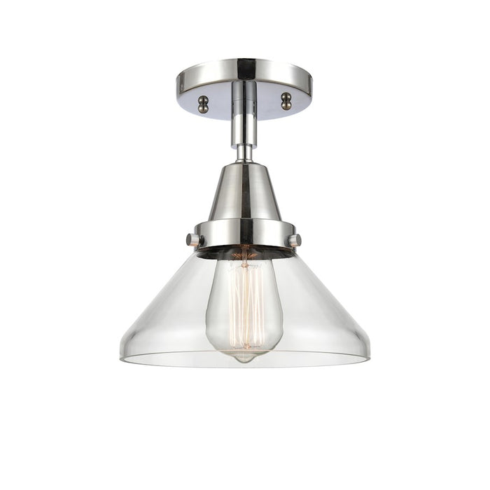 Innovations Caden 1 Light Flush Mount, Polished Chrome/Clear - 447-1C-PC-G4472