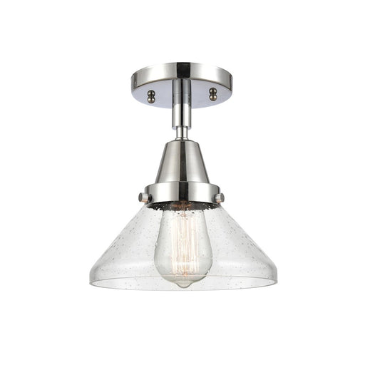 Innovations Caden 1 Light Flush Mount, Polished Chrome/Seedy - 447-1C-PC-G4474