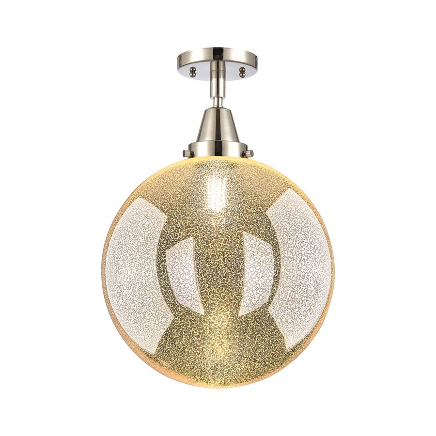 Innovations Caden Beacon 1Lt 12" Flush, PN/MC - 447-1C-PN-G208-12