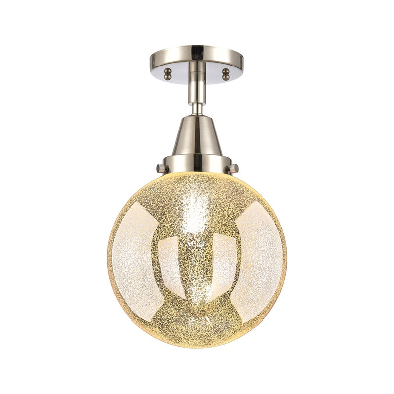 Innovations Caden Beacon 1Lt 8" Flush, PN/MC - 447-1C-PN-G208-8