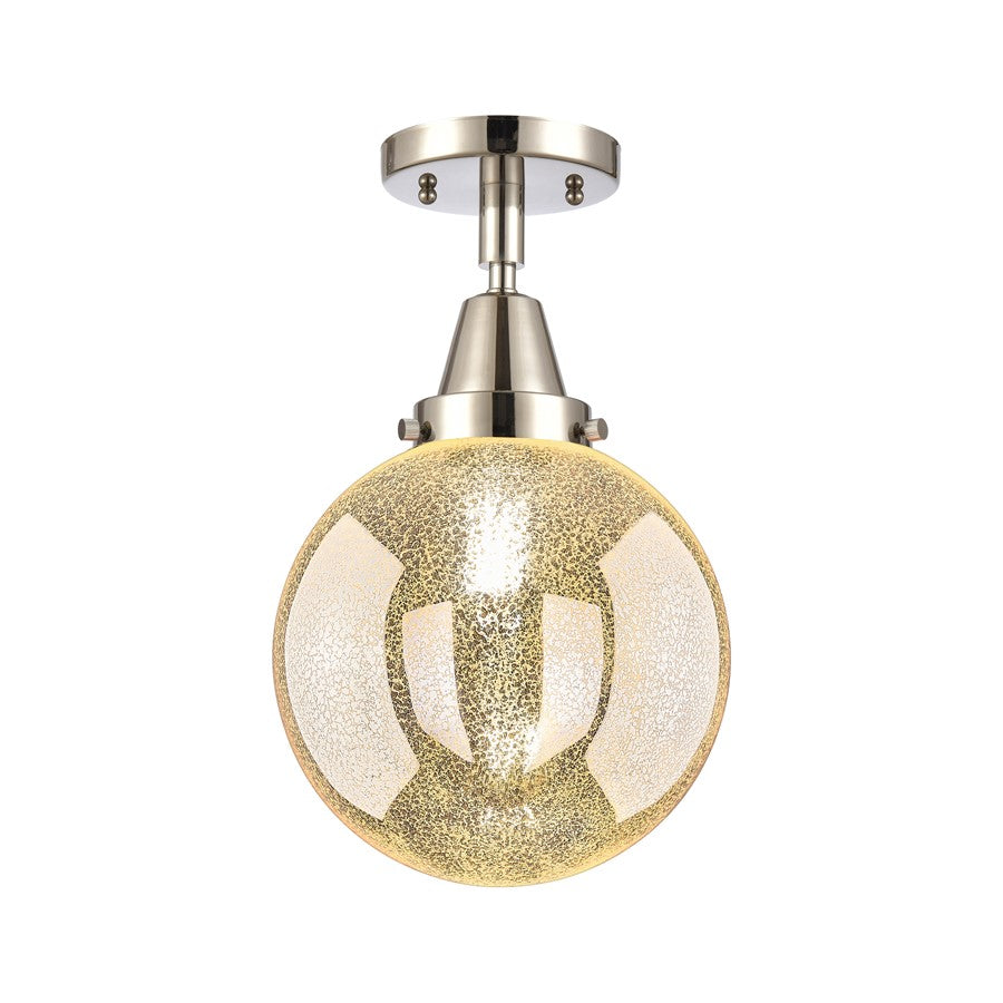 Innovations Caden Beacon 1Lt 8" Flush, PN/MC - 447-1C-PN-G208-8