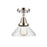 Innovations Caden 1 Light Flush Mount, Polished Nickel/Seedy - 447-1C-PN-G4474