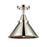 Innovations Briarcliff 1 Light Flush Mount, Polished Nickel - 447-1C-PN-M10-PN