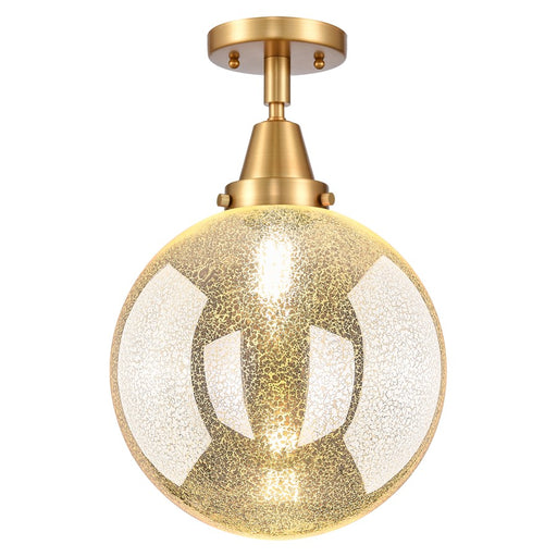 Innovations Caden Beacon 1Lt 10" Flush Mount, Gold/Mercury - 447-1C-SG-G208-10