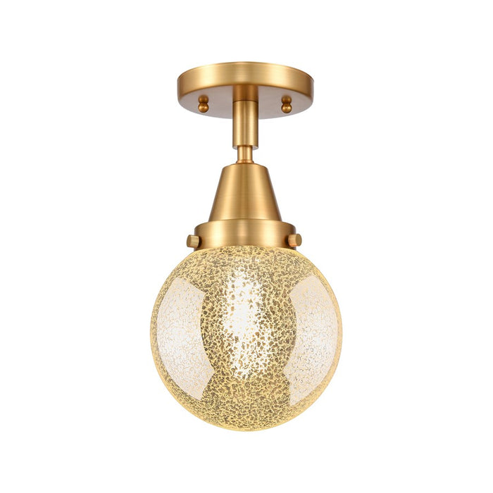 Innovations Caden Beacon 1Lt 6" Flush Mount, Gold/Mercury - 447-1C-SG-G208-6