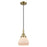 Innovations Caden Fulton 7" Cord Mini Pendant, AB/White - 447-1P-AB-G171
