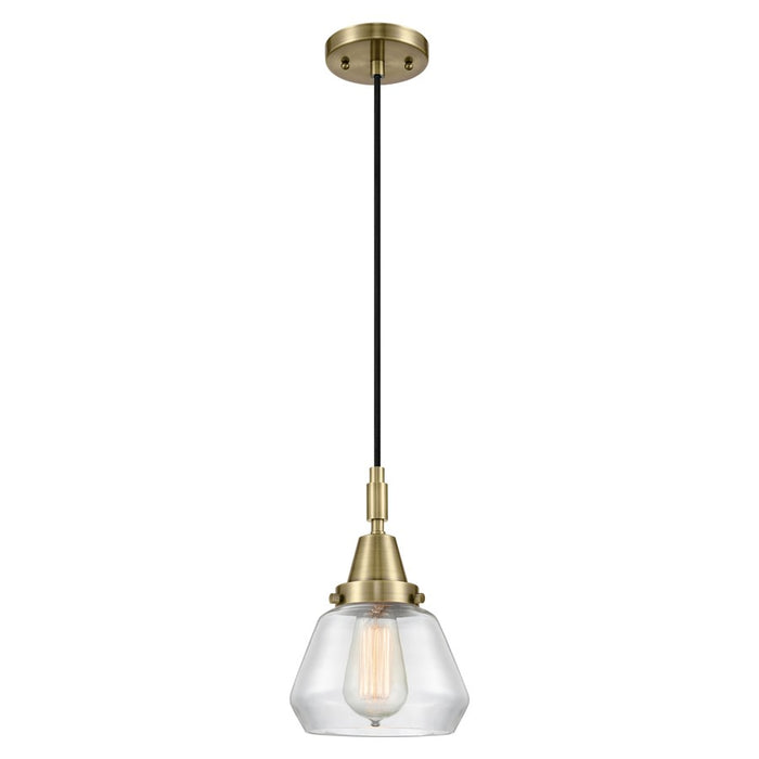 Innovations Caden Fulton 7" Cord Mini Pendant, AB/Clear