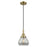 Innovations Caden Fulton 7" Cord Mini Pendant, AB/Smoke - 447-1P-AB-G173