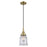 Innovations Caden Canton 6" Cord Mini Pendant, AB/Clear - 447-1P-AB-G182