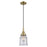 Innovations Caden Canton 6" Cord Mini Pendant, AB/Seedy - 447-1P-AB-G184