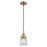 Innovations Caden Canton 5" Cord Mini Pendant, AB/Seedy - 447-1P-AB-G184S