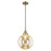 Innovations Caden Beacon 10" Cord Mini Pendant, AB/Merc - 447-1P-AB-G208-10