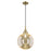Innovations Caden Beacon 12" Cord Mini Pendant, AB/Merc - 447-1P-AB-G208-12