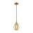 Innovations Caden Beacon 1Lt 6" Cord Mini Pendant, AB/Mercury - 447-1P-AB-G208-6