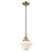 Innovations Caden Oxford 7" Cord Mini Pendant, AB/White - 447-1P-AB-G531