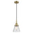 Innovations Caden Cone 6" Cord Mini Pendant, Antique Brass/Seedy - 447-1P-AB-G64