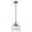 Innovations Caden Bell 8" Cord Mini Pendant, Antique Brass/Seedy - 447-1P-AB-G74