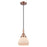Innovations Caden Fulton 1Lt 7" Cord Mini Pendant, Copper/White - 447-1P-AC-G171