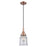 Innovations Caden Canton 1Lt 6" Cord Mini Pendant, Copper/Seedy - 447-1P-AC-G184