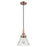 Innovations Caden Cone 1Lt 8" Cord Mini Pendant, Copper/Seedy - 447-1P-AC-G44