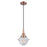 Innovations Caden Oxford 1Lt 7" Cord Mini Pendant, Copper/Seedy - 447-1P-AC-G534