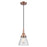 Innovations Caden Cone 1Lt 6" Cord Mini Pendant, Copper/Seedy - 447-1P-AC-G64