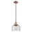 Innovations Caden Bell 1Lt 8" Cord Mini Pendant, Copper/Seedy - 447-1P-AC-G74