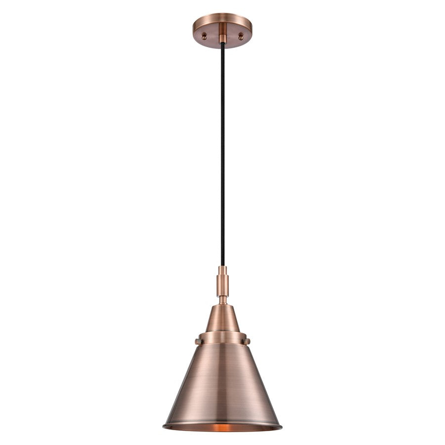 Innovations Caden Appalachian 8" Cord Mini Pendant, Copper - 447-1P-AC-M13-AC