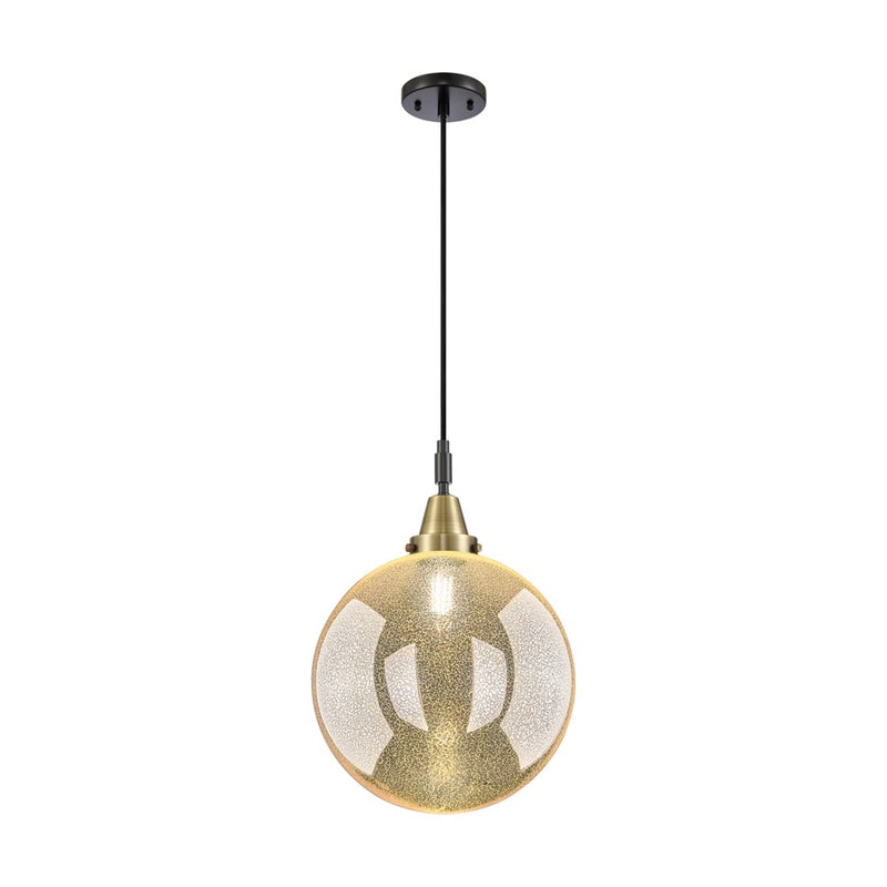 Innovations Caden Beacon 1Lt 12" Cord Mini Pendant, BKBS/MC - 447-1P-BAB-G208-12