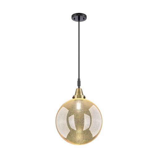 Innovations Caden Beacon 1Lt 12" Cord Mini Pendant, BKBS/MC - 447-1P-BAB-G208-12