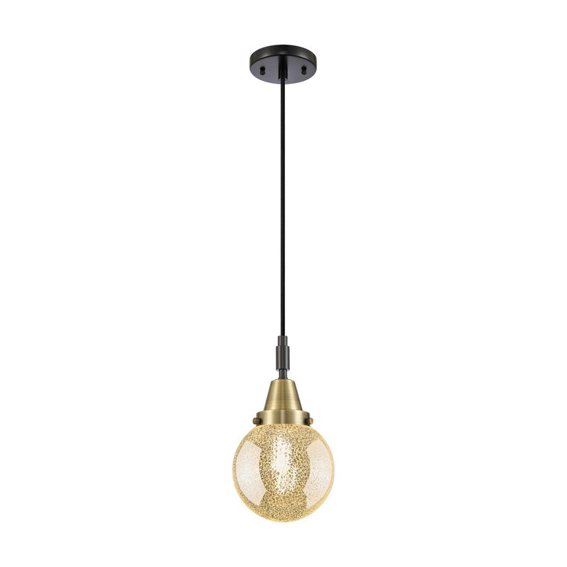 Innovations Caden Beacon 1Lt 6" Cord Mini Pendant, BKBS/MC - 447-1P-BAB-G208-6