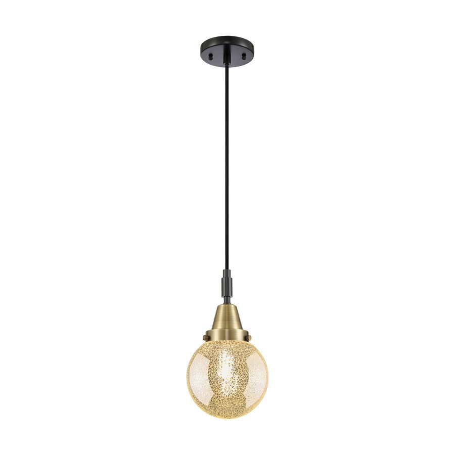 Innovations Caden Beacon 1Lt 6" Cord Mini Pendant, BKBS/MC - 447-1P-BAB-G208-6