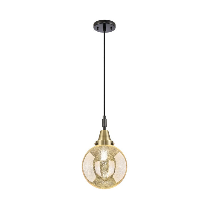 Innovations Caden Beacon 1Lt 8" Cord Mini Pendant, BKBS/MC - 447-1P-BAB-G208-8