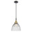 Innovations Caden Seneca Falls 10" Cord Mini Pendant, BKBS/CL - 447-1P-BAB-G222