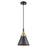 Innovations Caden Appalachian 8" Cord Mini Pendant, BKBS/BK - 447-1P-BAB-M13-BK