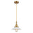 Innovations Caden 1Lt 9" Cord Mini Pendant, Brushed Brass/White - 447-1P-BB-G1