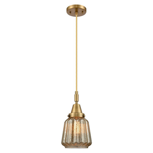 Innovations Caden Chatham 7" Cord Mini Pendant, BB/Merc - 447-1P-BB-G146