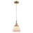 Innovations Caden Fulton 7" Cord Mini Pendant, BB/White - 447-1P-BB-G171