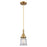 Innovations Caden Canton 5" Cord Mini Pendant, BB/Clear - 447-1P-BB-G182S