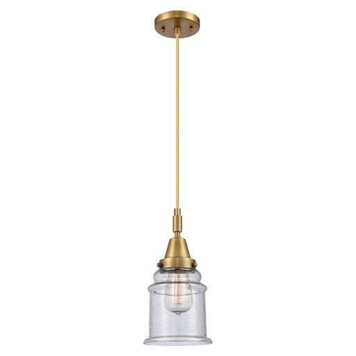 Innovations Caden Canton 6" Cord Mini Pendant, BB/Seedy - 447-1P-BB-G184