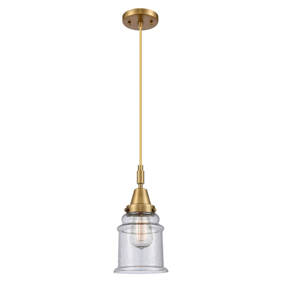 Innovations Caden Canton 6" Cord Mini Pendant, BB/Seedy - 447-1P-BB-G184