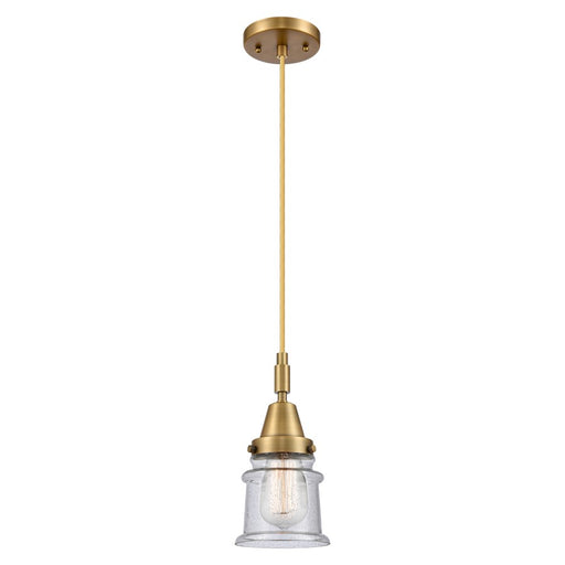 Innovations Caden Canton 5" Cord Mini Pendant, BB/Seedy - 447-1P-BB-G184S