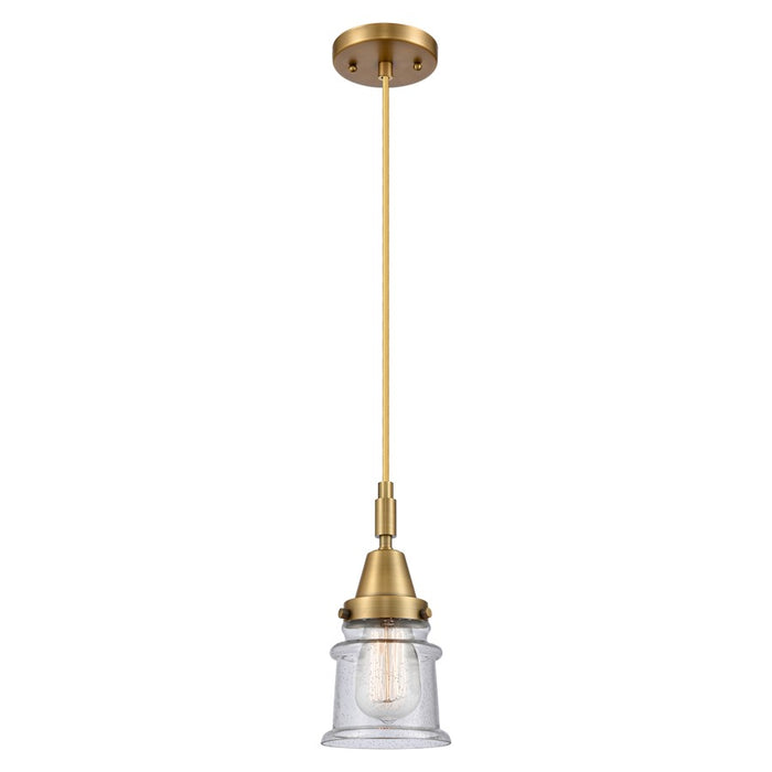 Innovations Caden Canton 5" Cord Mini Pendant, BB/Seedy - 447-1P-BB-G184S