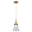Innovations Caden Bellmont 7" Cord Mini Pendant, BB/Clear - 447-1P-BB-G192