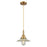 Innovations Caden 1Lt 9" Cord Mini Pendant, Brushed Brass/Clear - 447-1P-BB-G2
